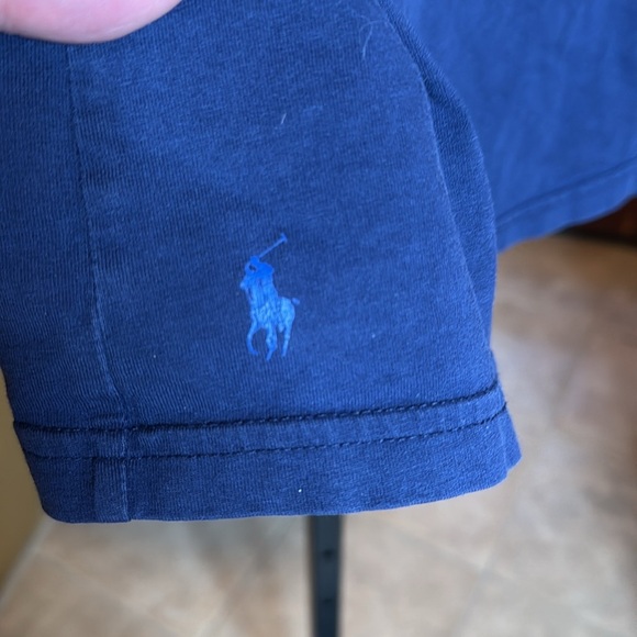 Polo Ralph Lauren Colour-Changing 100% Cotton Navy Blue Tee Size Large - Picture 4 of 8